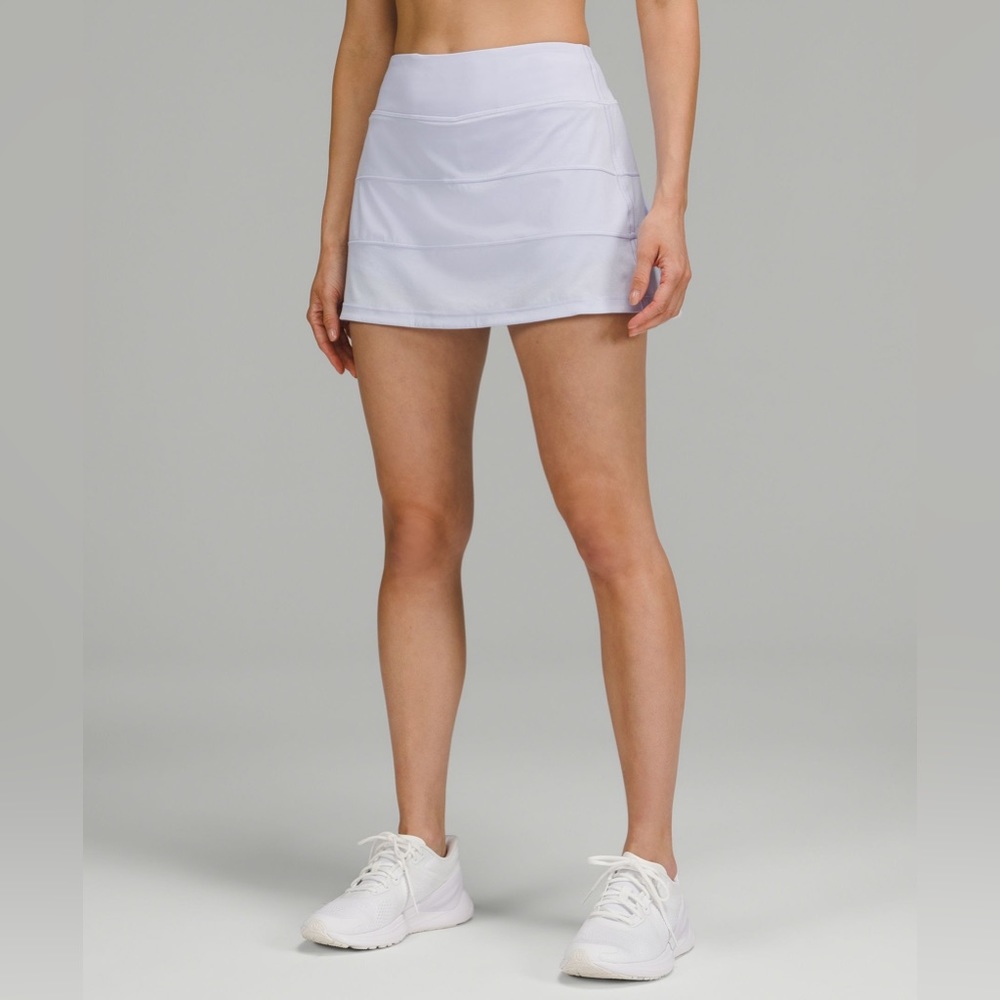 lululemon pace rival mid-rise skirt / pastel blue / size 8
